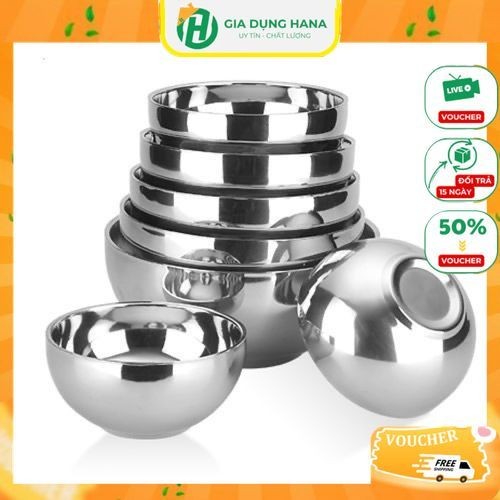 Bát Cơm Inox 304 Cấp Thực Phẩm Hai Lớp Cách Nhiệt Bát Hộ Gia Đình Trẻ ...