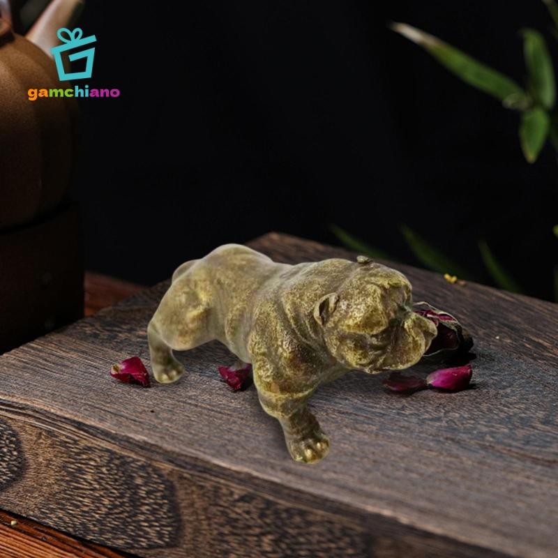 Hình Chó Đồng Tượng Mini Thủ Công Tay Nghề Thực Tế Handmade Sưu Tập Điêu Khắc Cho Máy Tính Để Bàn Bàn Nhà Bàn Trang Trí Xe Hơi