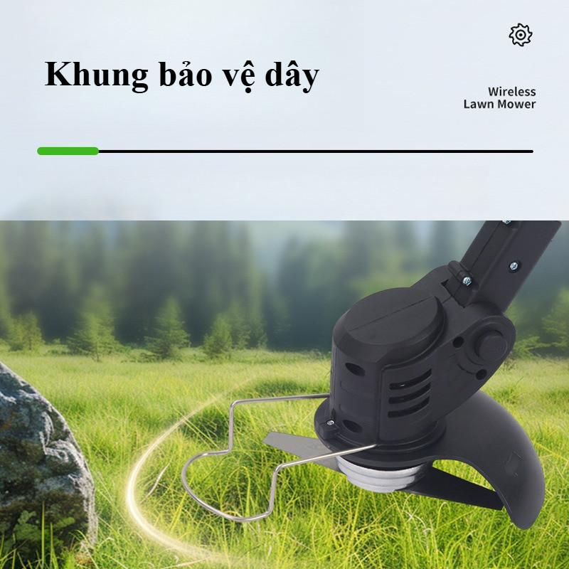 Máy cắt cỏ pin 48V/96V không dây,Máy cắt cỏ đa năng,Phù hợp cho làm vườn nhỏ