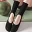 Tất tập Yoga BORAGETE, Tất Cotton Pilates đường phố Harajuku, Tất tay cầm chống trượt thông thường thấm mồ hôi