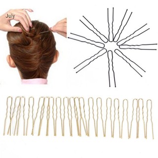 Kẹp tóc sóng hình chữ u, bộ 20 chiếc, bobby pin barrette salon