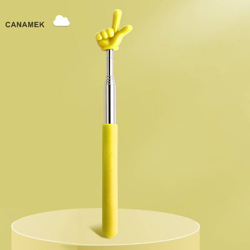 Canamek Con trỏ giáo viên có thể thu vào Thiết kế ngón tay Thép không gỉ Kính thiên văn Trường dạy Con trỏ Dính Đồ dùng giáo viên cho lớp học CSF