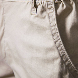 Mùa hè Phong Cách Mới Cotton Quần Short Nam Âu Mỹ Thẳng Slim-fit Quần Năm Điểm Size Lớn Màu Trơn Quần Áo Nam