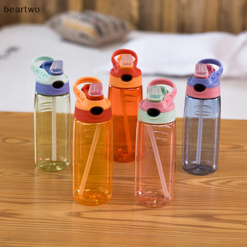 < Beartwo > Bình Nước Trẻ Em 500ml Có Ống Hút BPA Trẻ Em Uống Khỏe Mạnh Đi Học Đẹp