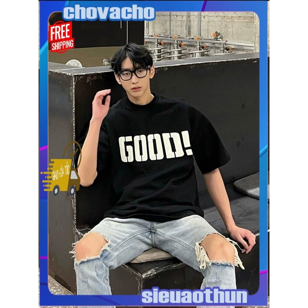 Áo thun Stee Cổ tròn GOOD Localbrand ICVCVNI Unisex