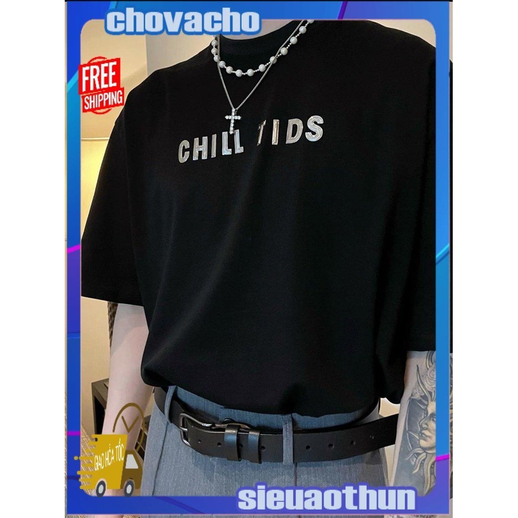 Áo thun Stee Cổ tròn in CHILL TIDS Localbrand ICVCVNI Unisex
