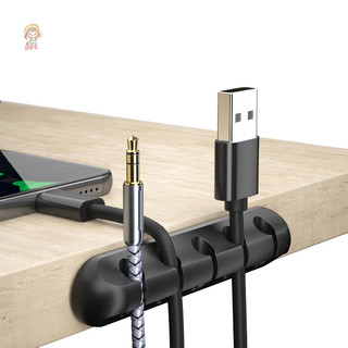 Twe Cáp Tổ Chức Quản Lý Dây Giá Đỡ Cáp USB Linh Hoạt Cuộn Dây Kẹp Silicon Tidy Cho Bàn Phím Chuột Bảo Vệ Tai Nghe VN