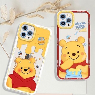Ốp Điện Thoại Cho Samsung S24 Ultra S23 Plus S22 S21 S20 S23 FE Note 10 Lite 10 Pro 20 J7 Prime A15 A25 A02 A05S A03S Ốp Lưng Gấu Pooh Dễ Thương TPU Bảo Vệ Camera Chống Sốc