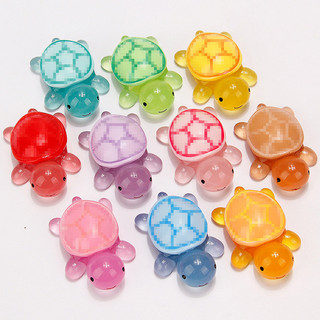 Mới Dạ Quang Ba Chiều Rùa Biển Rùa Nhựa Phụ Kiện Handmade Tự Làm Chất Liệu Vỏ Điện Thoại Tủ Lạnh Dán Đầu Dây Phụ Kiện Tóc