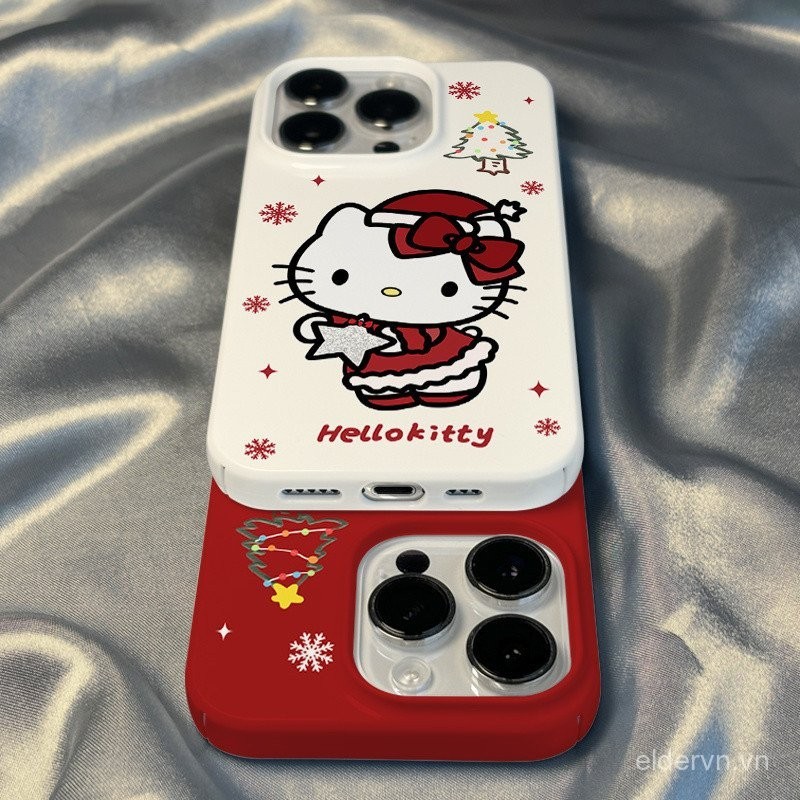 Ốp Điện thoại mèo Kitty dùng cho IPhone 7 8 plus 11 12 PRO 13 14 15 ProMax XR XR XSMAX SE 15 14 PLUS bạn gái QYJS đáng yêu bọc toàn bộ philin MH7A