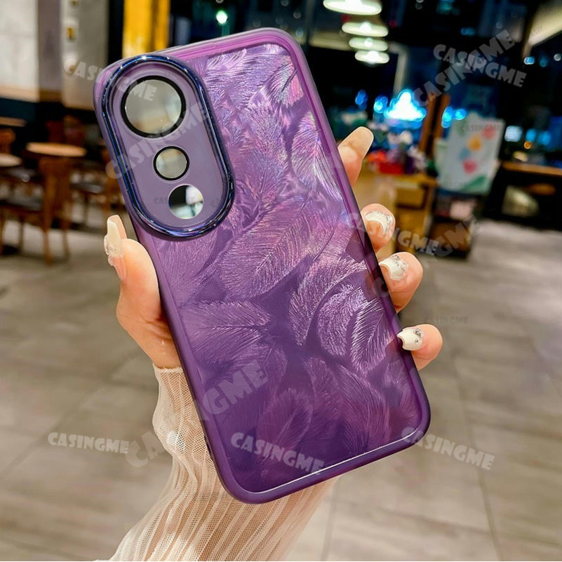 Vivo V40 5G V40Pro 2024 Vỏ mềm silicon họa tiết lông vũ lấp lánh cho Vivo V40 5G VivoV40 V 40 Pro V40Pro V40E 5G 2024 Vỏ điện thoại chống sốc Vỏ bảo vệ ống kính máy ảnh