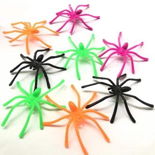 Mini Giả Nhện Đồ Chơi Kinh Dị Prank Halloween Nhện Cho Trang Phục Tiệc Trang Trí Halloween