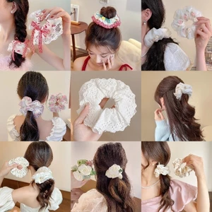 Dây Buộc Tóc / Cột Tóc Scrunchies To Phồng Đẹp Thời Trang Hàn Quốc