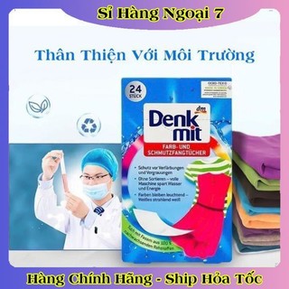 [auth] Giấy hút màu và chống phai màu quần áo DENKMIT 24 tờ- Nội địa Đức Đủ Bill [Hot] .