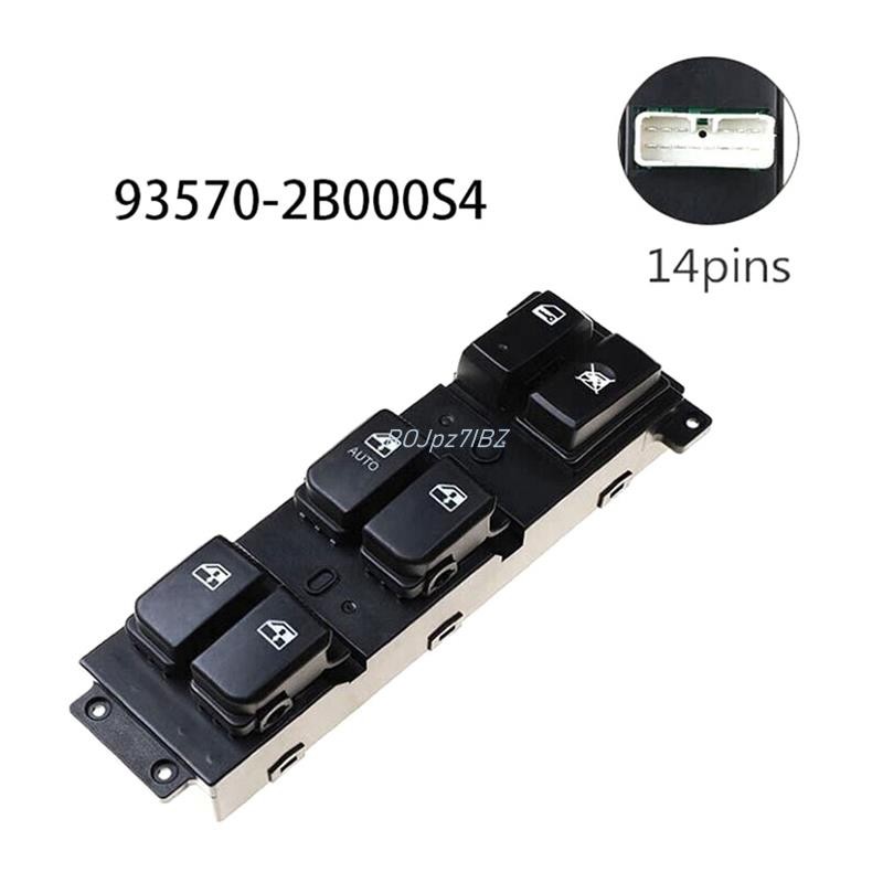 93570-2B000S4 Driver Công tắc cửa sổ điện bên trái cho Hyundai Santa Fe CM 2007-2011