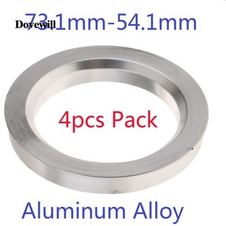 73.1 - 54.1mm 4 Cái / bộ RING SPIGOT Cho Bánh Xe Hub Miếng Đệm Trung Tâm Hợp Kim