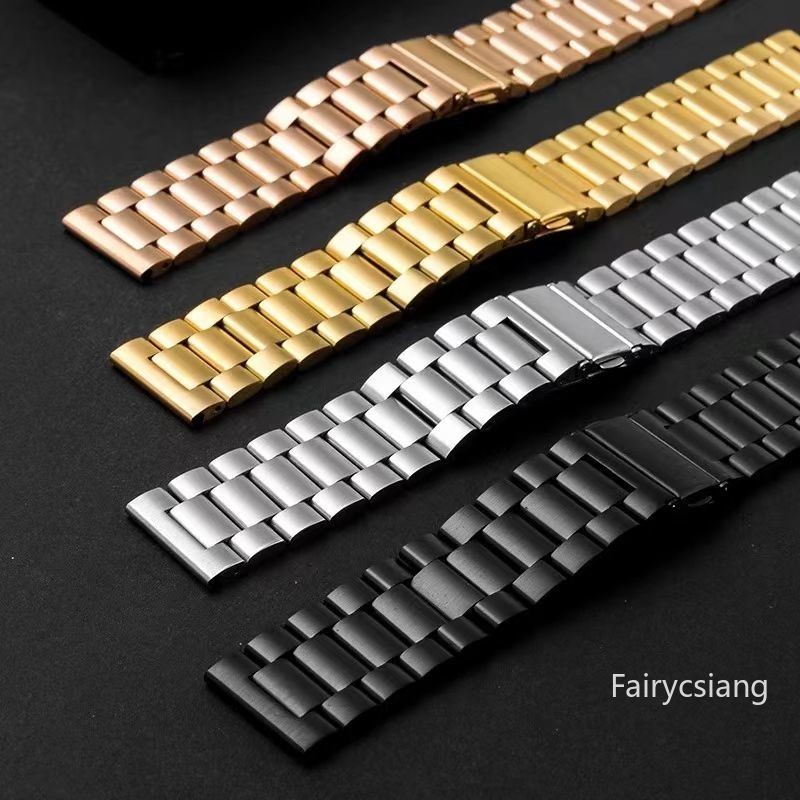 Dây kim loại 22mm 20mm cho Samsung Galaxy Watch 7 6 5 4 40mm 44mm 46mm 5Pro 45mm Dây đeo bằng thép không gỉ cho Amazfit Correa