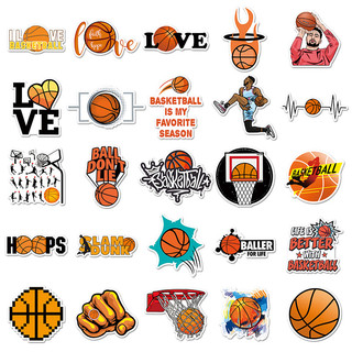 Bộ 50 NBA Bóng Rổ Hoạt Hình Miếng Dán Trang Trí Hành Lý Laptop Ván Trượt Thể Thao Graffiti Miếng Dán