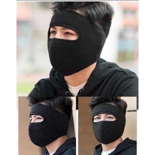 Combo 4 khẩu trang nỉ ninja - Khẩu trang che kín mặt lót nỉ không kính đi xe máy phượt ấm áp ( 4 cái mix màu)