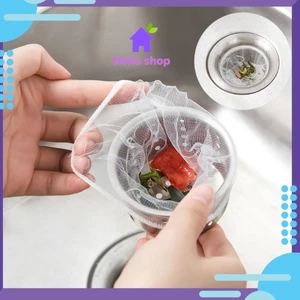 Bộ 100 Túi Lọc Rác Bồn Rửa Chén Bát Miệng Có Chun Siêu Tiện Lợi