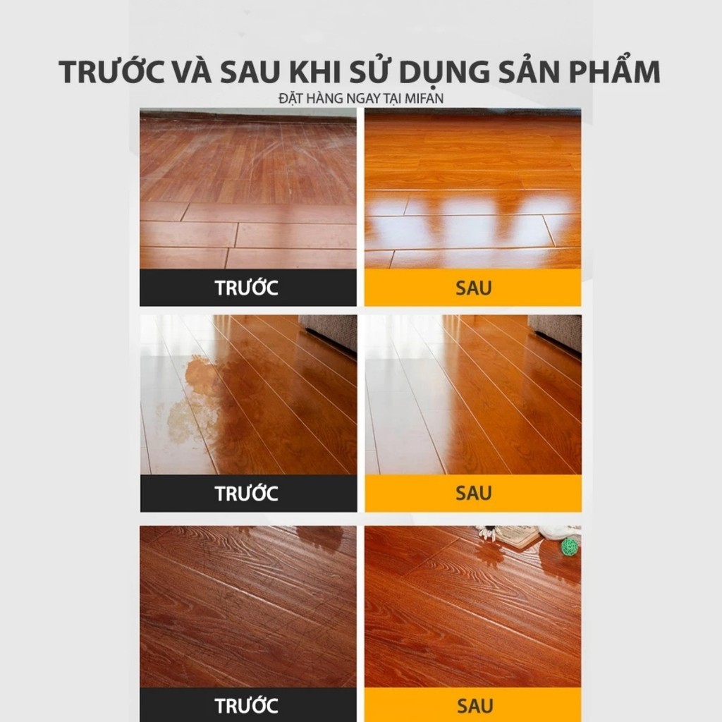 Sáp Ong Đánh Bóng Đồ Gỗ, Sàn Gỗ 80gr - Làm mới, Phục hồi màu gỗ, vết xước bàn ghế, tủ, cửa gỗ FE123