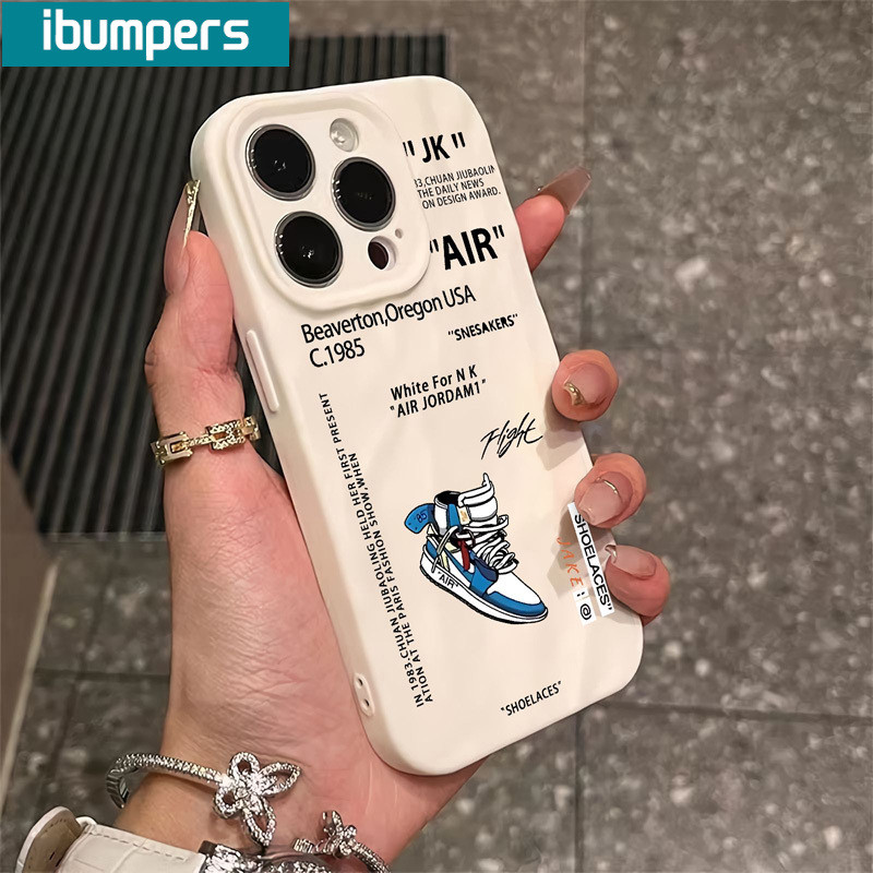 ibumpers Ốp Lưng iPhone Nike Ốp Điện Thoại Silicon Mềm Chống Sốc Chống Bẩn Cho Iphone 16 15 14 12 13 11 Pro Max IP 7 8 Plus X XS XR