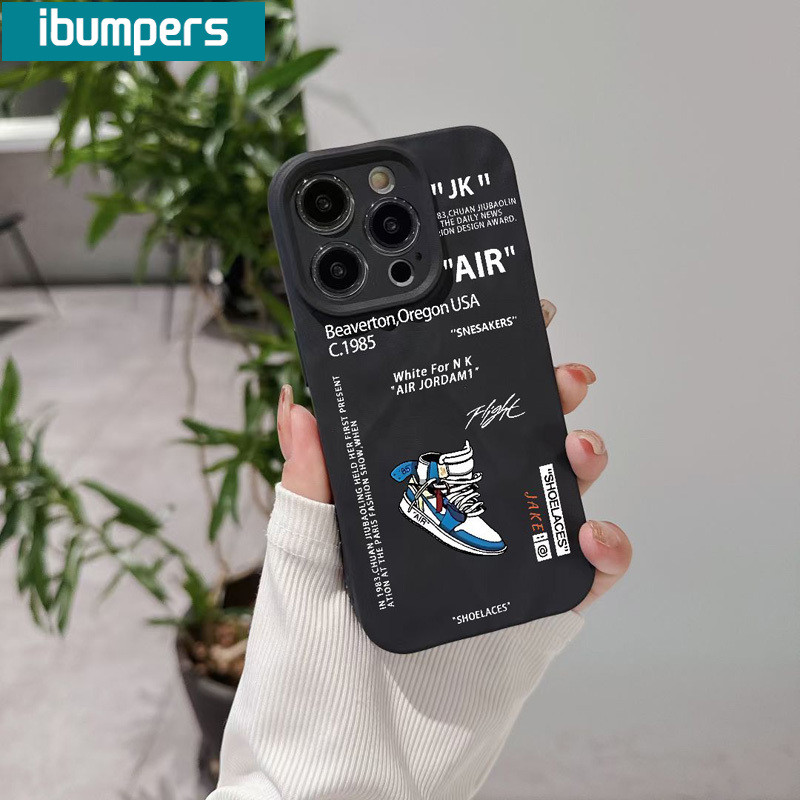 ibumpers Ốp Lưng iPhone Nike Ốp Điện Thoại Silicon Mềm Chống Sốc Chống Bẩn Cho Iphone 16 15 14 12 13 11 Pro Max IP 7 8 Plus X XS XR