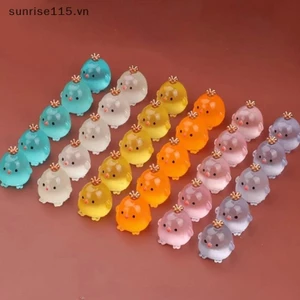 Srvn Vương Miện Dạ Quang Hình Gà Con Trang Trí Phòng Nhựa Nhà Cửa Và Trang Trí Phát Sáng Thu Nhỏ Phong Cảnh Vi Sóng Vịt Quà Tặng Yêu Tinh.
