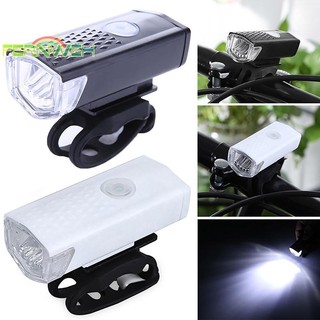 [Fernweh] Đèn xe đạp USB LED có thể sạc lại Bộ đèn pha phía trước chu kỳ núi Đèn pin Đèn cảnh báo an toàn khi đi xe đạp [MỚI]