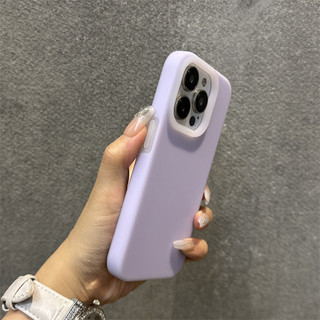 Ốp điện thoại silicon chống sốc mới dành cho iPhone 16 15 14 13 12 11 Pro Max 14Plus 15Plus 16Plus 11Pro chất lỏng thân thiện với da chống rơi lưng mềm