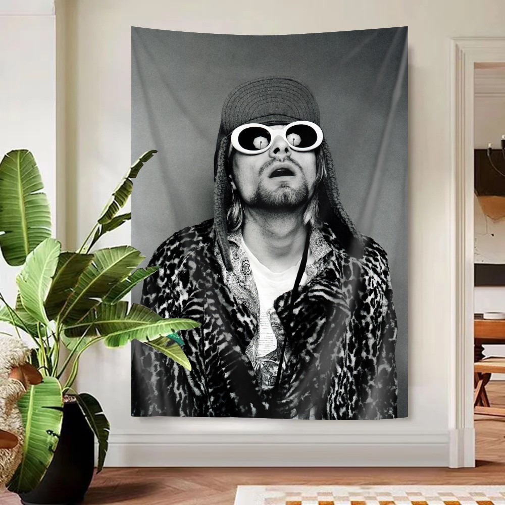 Tấm thảm treo tường Nirvana có kẹp Tấm thảm Polyester Treo tường phòng ngủ