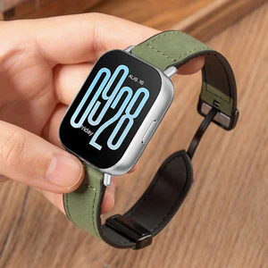 Dây đeo cổ tay da từ tính cho Redmi Watch 5 Active/Lite, phụ kiện thay dây đồng hồ thông minh