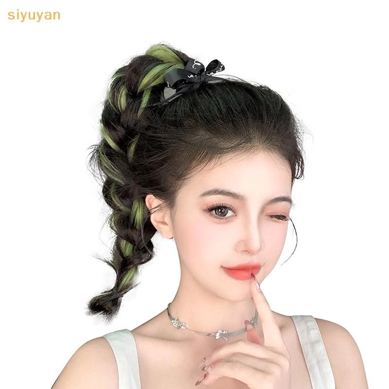 Siyuyan Nổi Bật Tổng Hợp DIY Gói Tóc Sóng Tóc DIY Tóc Bun Đuôi Ngựa Hiện Vật Đuôi Ngựa Tóc Nối Dài Hairpiece VN