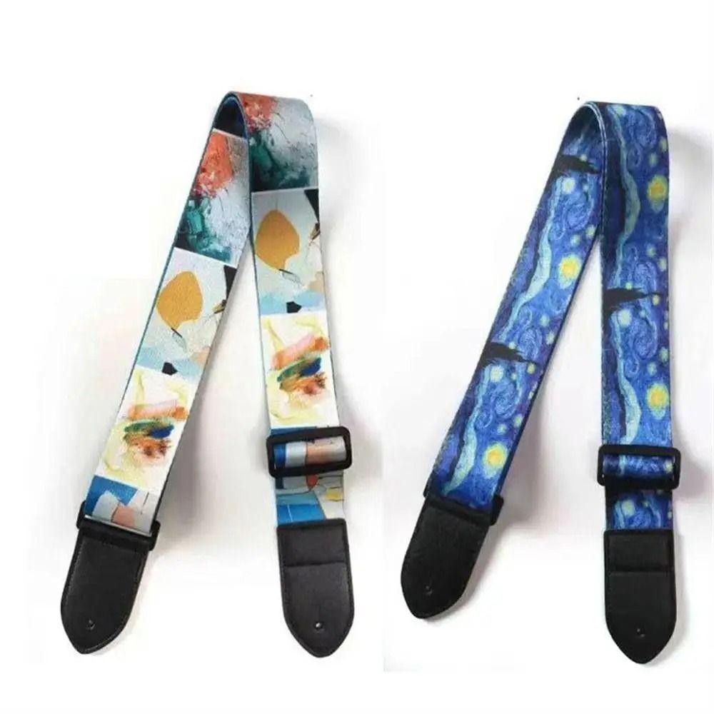 Thắt lưng đeo vai đàn guitar NATURALHM, mở rộng dây đeo đàn guitar Acoustic có thể điều chỉnh, Đàn guitar thời trang / Đàn Ukulele / Bass Phần đàn guitar da Dây đeo chéo đàn guitar
