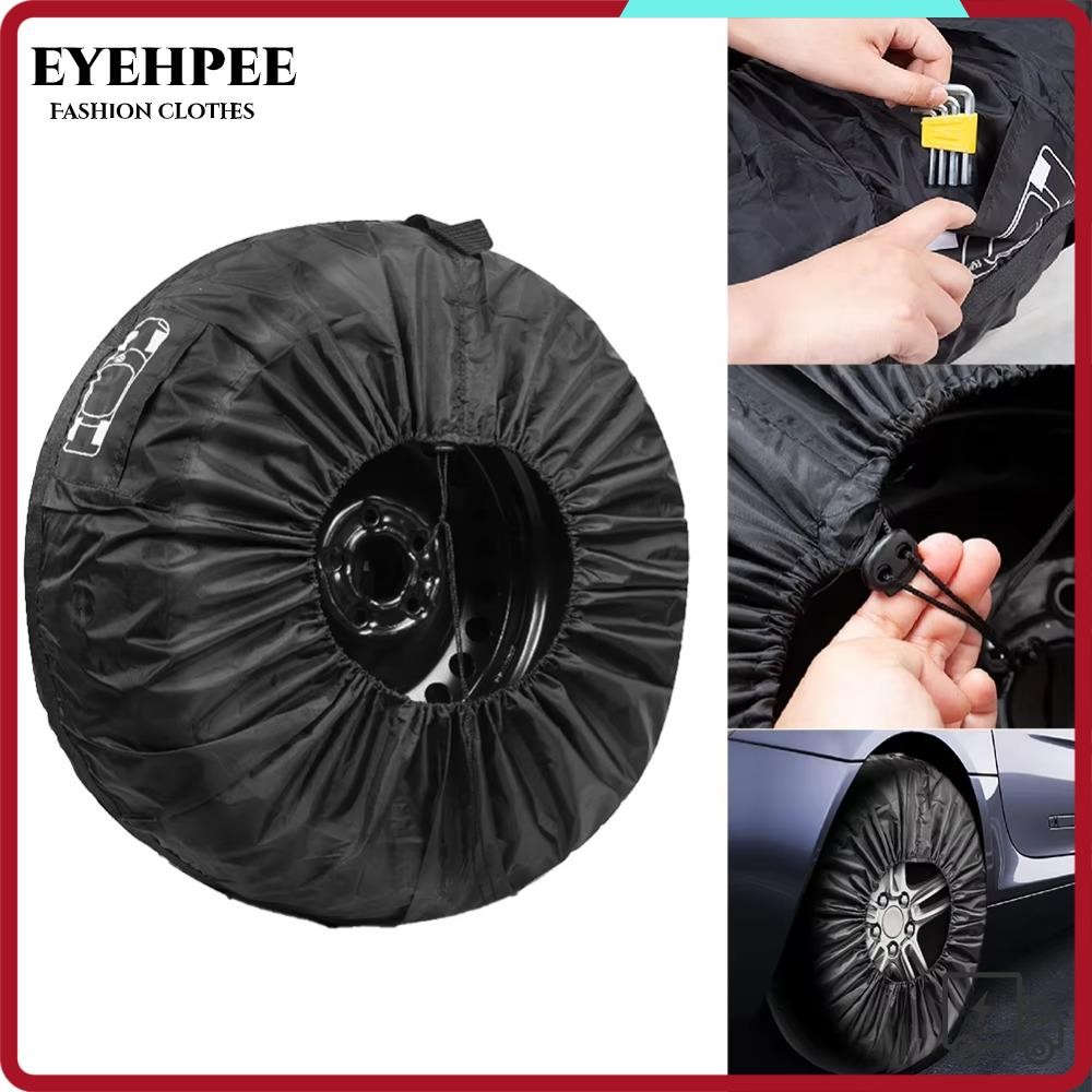 Vỏ bảo vệ bánh xe EYEHPEE, Túi đựng lốp xe bằng vải 210D 13-23 inch, Phụ kiện lốp xe chống bụi Tote bền bỉ cho ô tô