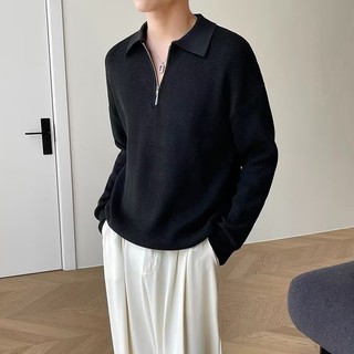 Áo sơ mi POLO nam GKSSS, phong cách Nhật Bản, áo len đáy đơn giản, giản dị
