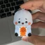 CORALTIDE Bubu Dudu Móc Khóa, Hoạt Hình Lãng Mạn Bubu Dudu Đồ Chơi Giọng Nói, 3 Tin Nhắn Giọng Nói Thiết Kế Dễ Thương Đèn Ngủ Tương Tác