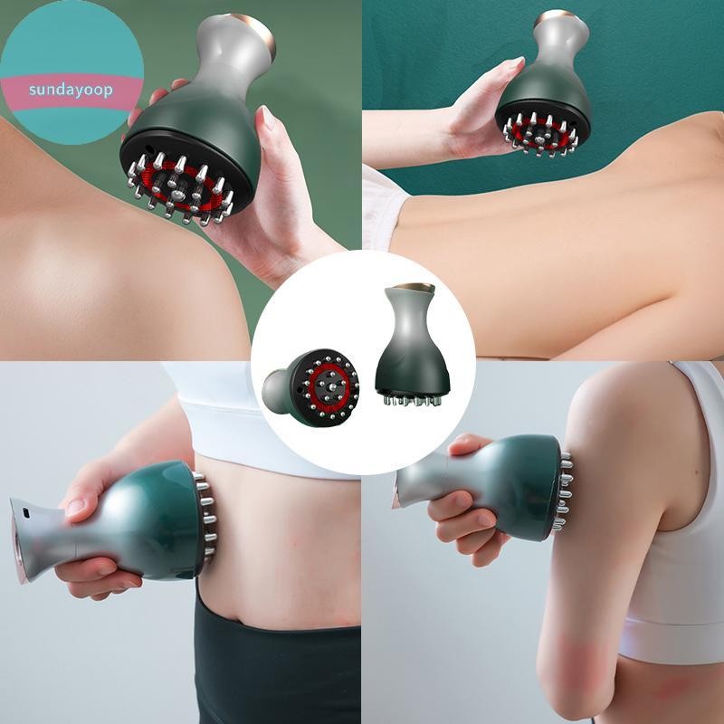HFSHY Sạc Guasha Máy Mát Xa Định Hình Cơ Thể Làm Nóng Kinh Tuyến Cạo Bàn Chải Lymphatic Giải Độc Chế Độ Nạo vét Mỡ Đốt VN