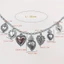 MERIGGIARE Trái Tim Vòng Cổ Chokers, Mạ Bạc Thánh Kitô Giáo Công Giáo Mặt Dây Chuyền Cổ Vintage Chokers, Vòng Cổ Choker Thép Không Gỉ Nóng Trang Sức Nữ