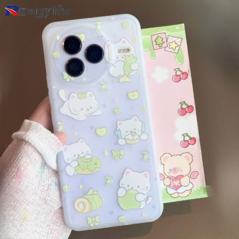 Ốp điện thoại mờ hình chú chó con dễ thương cho Meizu 21 Note 20 18 17 16 Note 16 Pro Luck 08 5G 4G Ice Fog Back Cover Vỏ điện thoại mềm chống sốc cho mèo hoạt hình