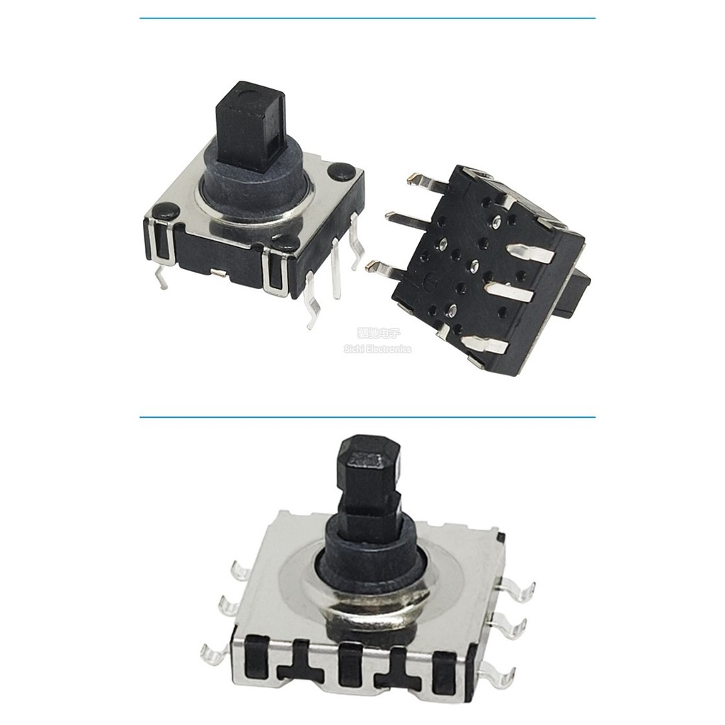 Công tắc năm chiều Đa chức năng Công tắc đa hướng Nút đặt lại cảm ứng nhẹ 10 * 10 * 10 Pin