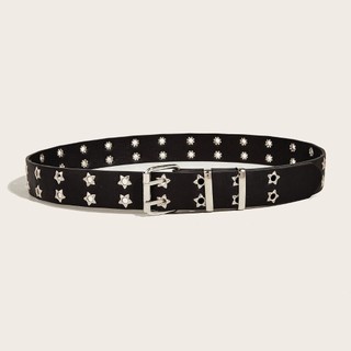 Thắt lưng da Gothic phong cách Hip Hop và Punk Rock, thiết kế mắt sao từ Pocketn