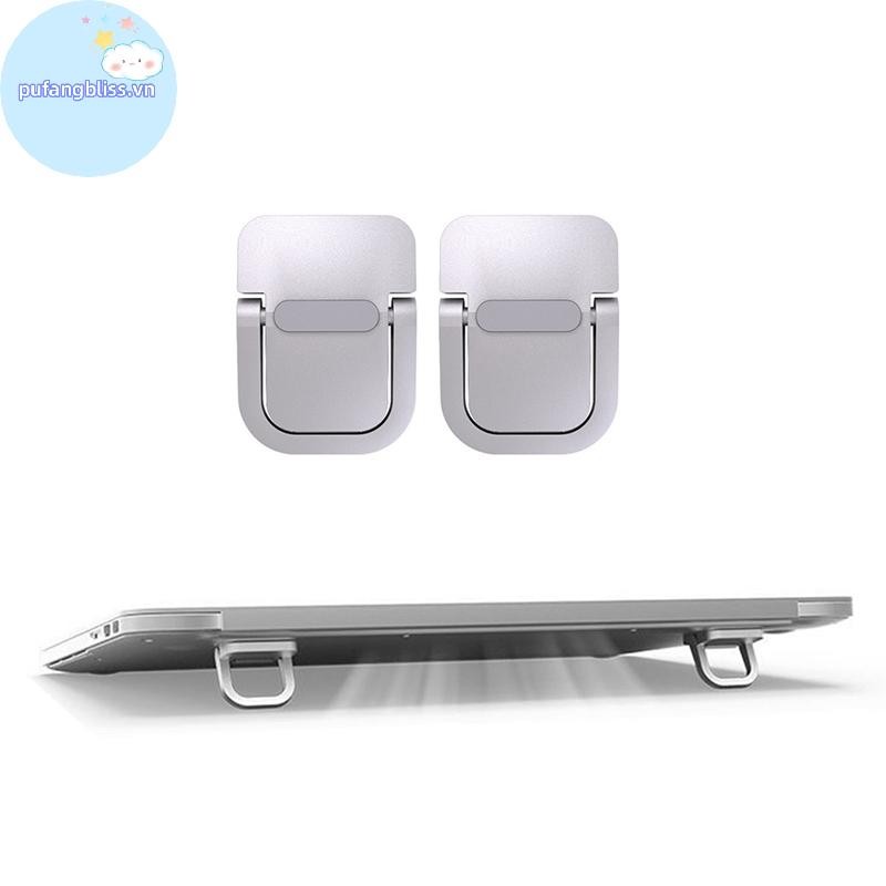 Pufangbliss 2 Chiếc Giá Đỡ Laptop Di Động Có Thể Gập Lại Nvisible Laptop Riser Giá Đỡ Cho Notebook Đứng Giá Đỡ Làm Mát VN