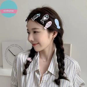 Sund Nhật Bản Dễ Thương Cá Nhỏ Xương Kẹp Tóc Bé Gái Nổ Kẹp Bị Gãy Sinh Viên Nguyên Bản Vui Nhộn Kẹp Tóc Mũ VN