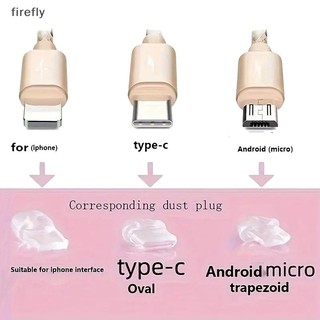 [Firefly] Mặt dây chuyền cắm bụi điện thoại sang trọng bằng nhựa Cao su mềm chống bụi cho phụ kiện điện thoại phổ thông Type-C [VN]