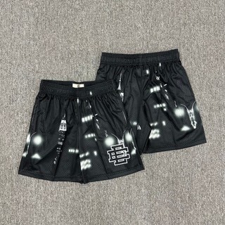 EE Thể Thao Mùa Hè Lưới Thoáng Khí Bóng Rổ Khu Phố Quần Eric emanuel Phong Cách Mỹ Nhanh Khô Dạo Phố Quần Short Thể Dục