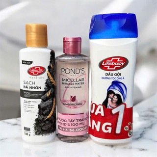 Combo 3 món cho nữ : 1 tẩy trang 100ml+ 1 Dầu gội 140g (Hàng khuyến mãi) + 1 Sữa tắm 100g (Hàng khuyến mãi)
