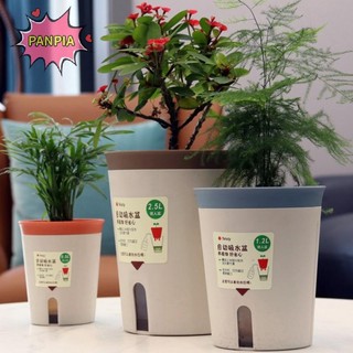 [PNPIA] Chậu hoa thủy canh tự tưới nước hai lớp bằng nhựa Cây hút nước tự động lười biếng Chậu trồng cây trong chậu Văn phòng tại nhà VN
