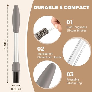 1 Gói Bàn Chải Basting Để Nấu Ăn Bàn Chải Bánh Ngọt Silicon Chịu Nhiệt Bàn Chải Thực Phẩm Bơ Sốt Dầu Để Nấu Ăn BBQ Nướng Bánh Dụng Cụ Nướng Tiện Ích Nhà Bếp Sử Dụng Ngoài Trời Tại Nhà