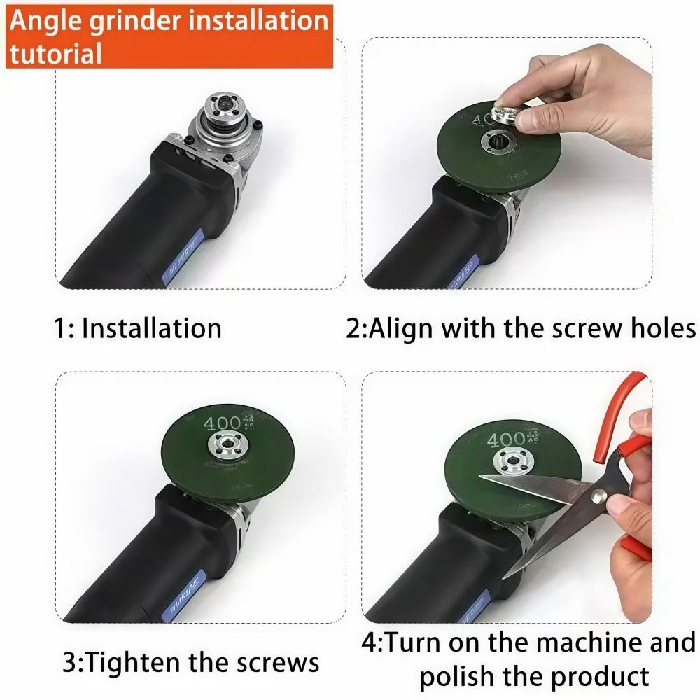 CATMALLER88 3 Bánh mài mịn, Bánh mài mài mài siêu mịn chống mài mòn, Máy mài góc đĩa đánh bóng bền